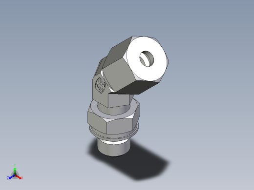 卡套式工业通用硬管接头EO_Adjustable_locknut_45_deg_elbow_VEE06ZSMORCF