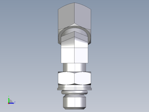 卡套式工业通用硬管接头EO_Adjustable_locknut_45_deg_elbow_VEE06ZSMORCF左视缩略图