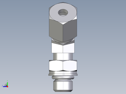 卡套式工业通用硬管接头EO_Adjustable_locknut_45_deg_elbow_VEE06ZSMORCF右视缩略图