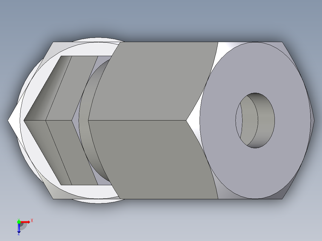 卡套式工业通用硬管接头EO_Adjustable_locknut_45_deg_elbow_VEE06ZSMORCF俯视图