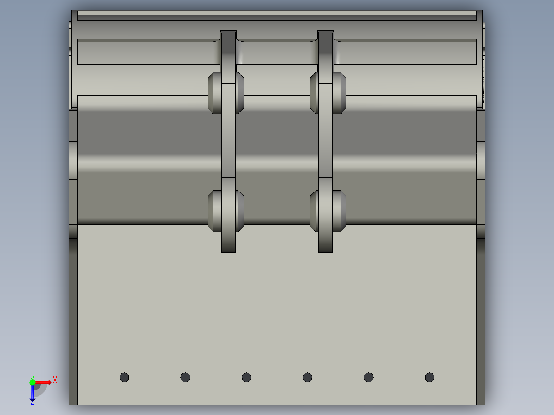 挖掘机斗俯视图