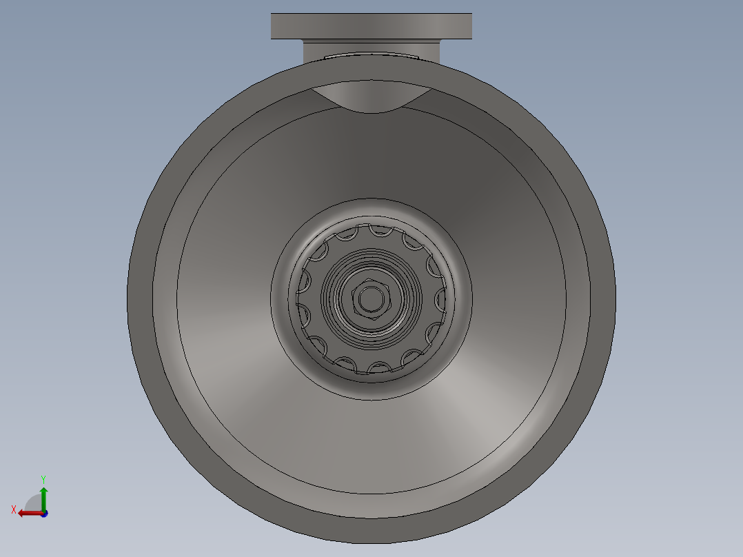 液性塑料定心夹紧车床夹具后视图