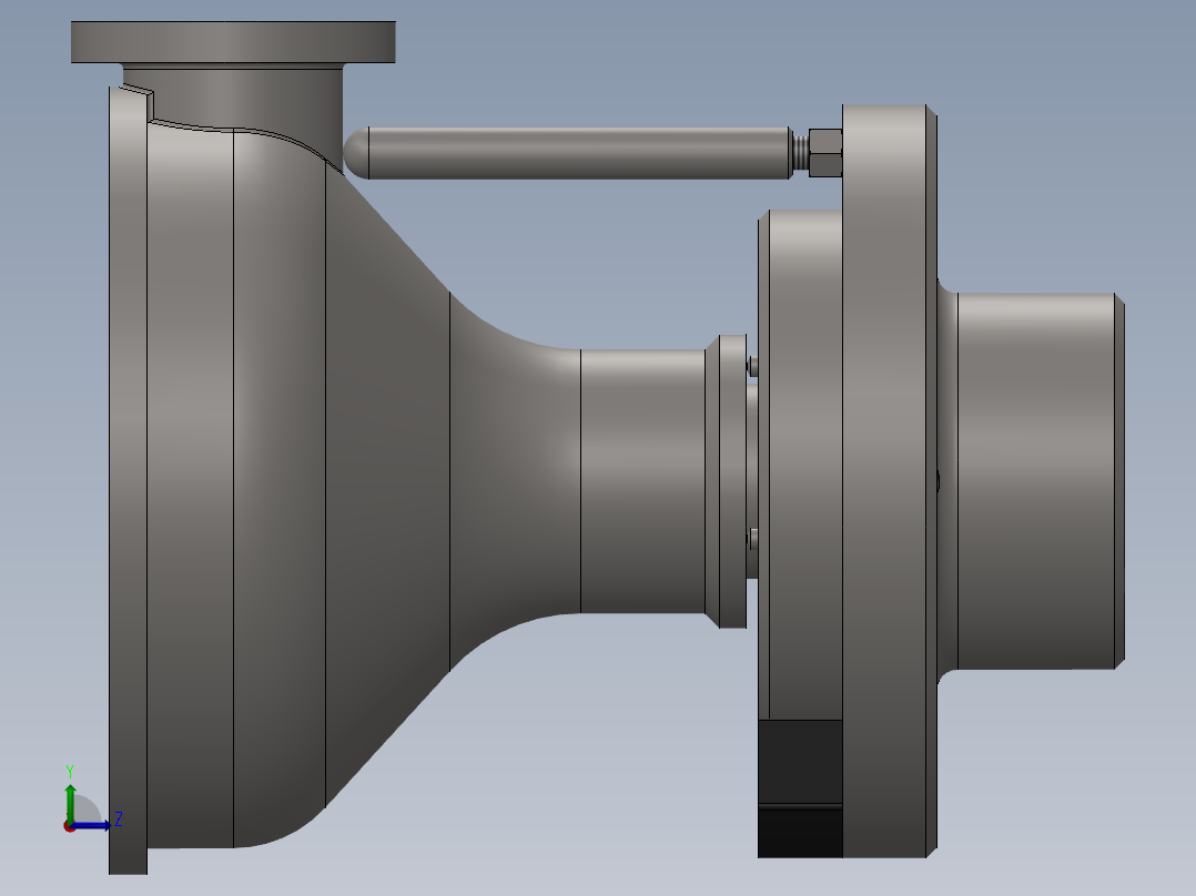 液性塑料定心夹紧车床夹具左视图