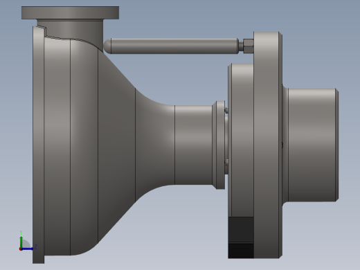 液性塑料定心夹紧车床夹具左视缩略图