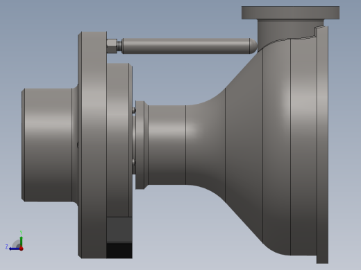 液性塑料定心夹紧车床夹具右视缩略图