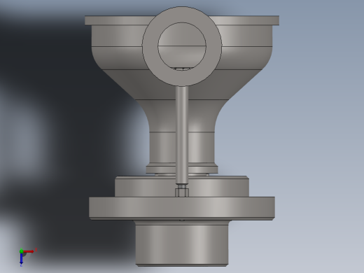 液性塑料定心夹紧车床夹具俯视缩略图