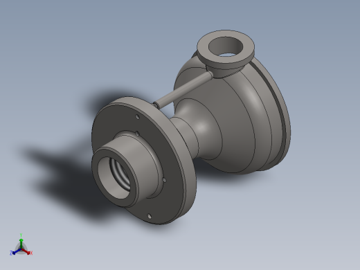 液性塑料定心夹紧车床夹具正等轴测缩略图