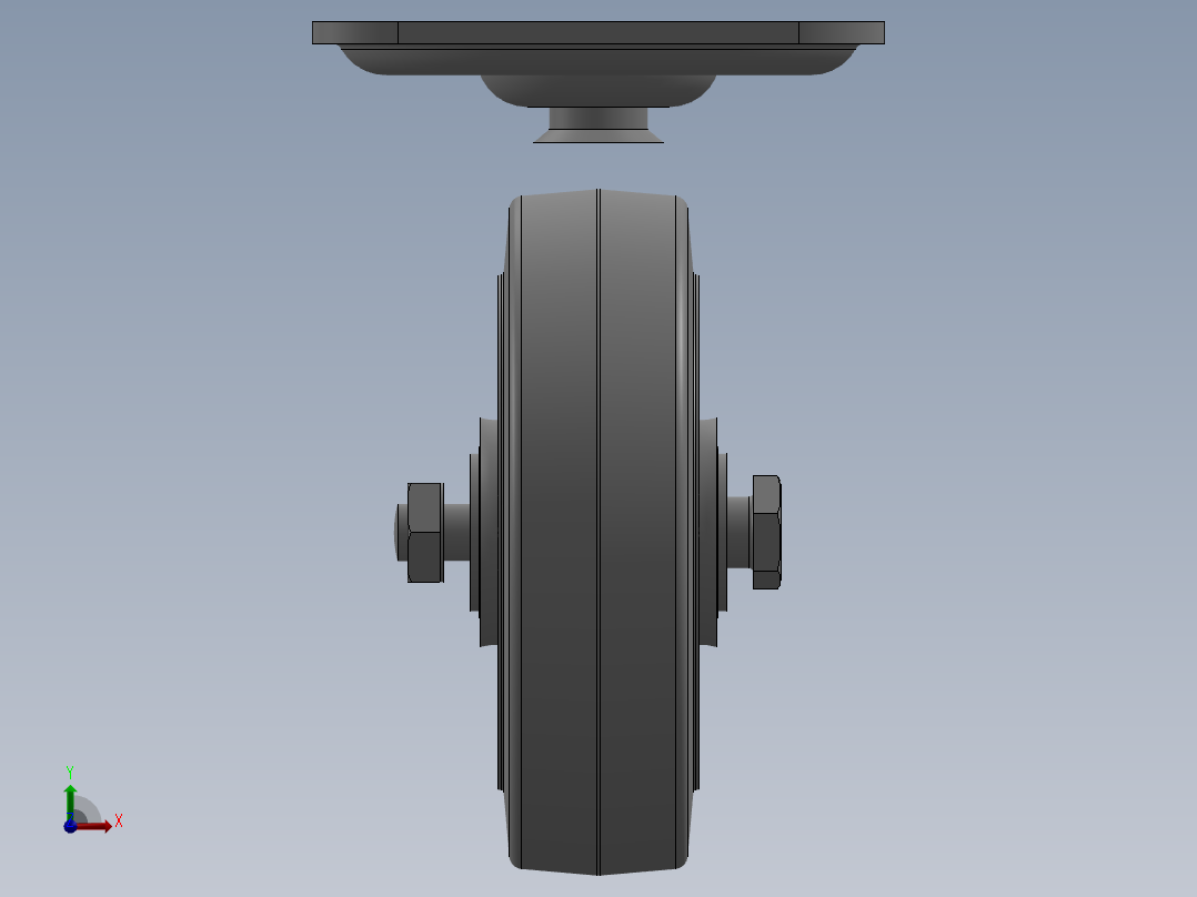科顺脚轮Colson-1_03356_441前视图