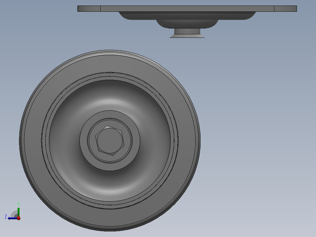 科顺脚轮Colson-1_03356_441右视图