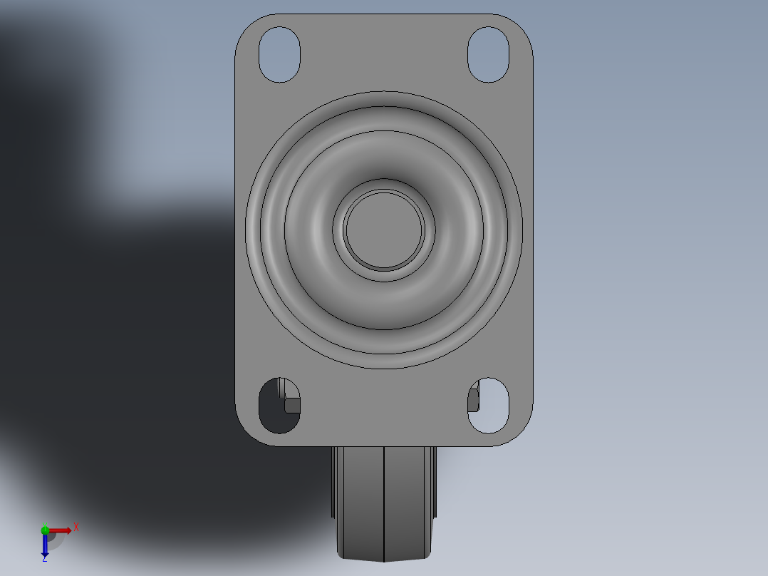 科顺脚轮Colson-1_03356_441俯视图