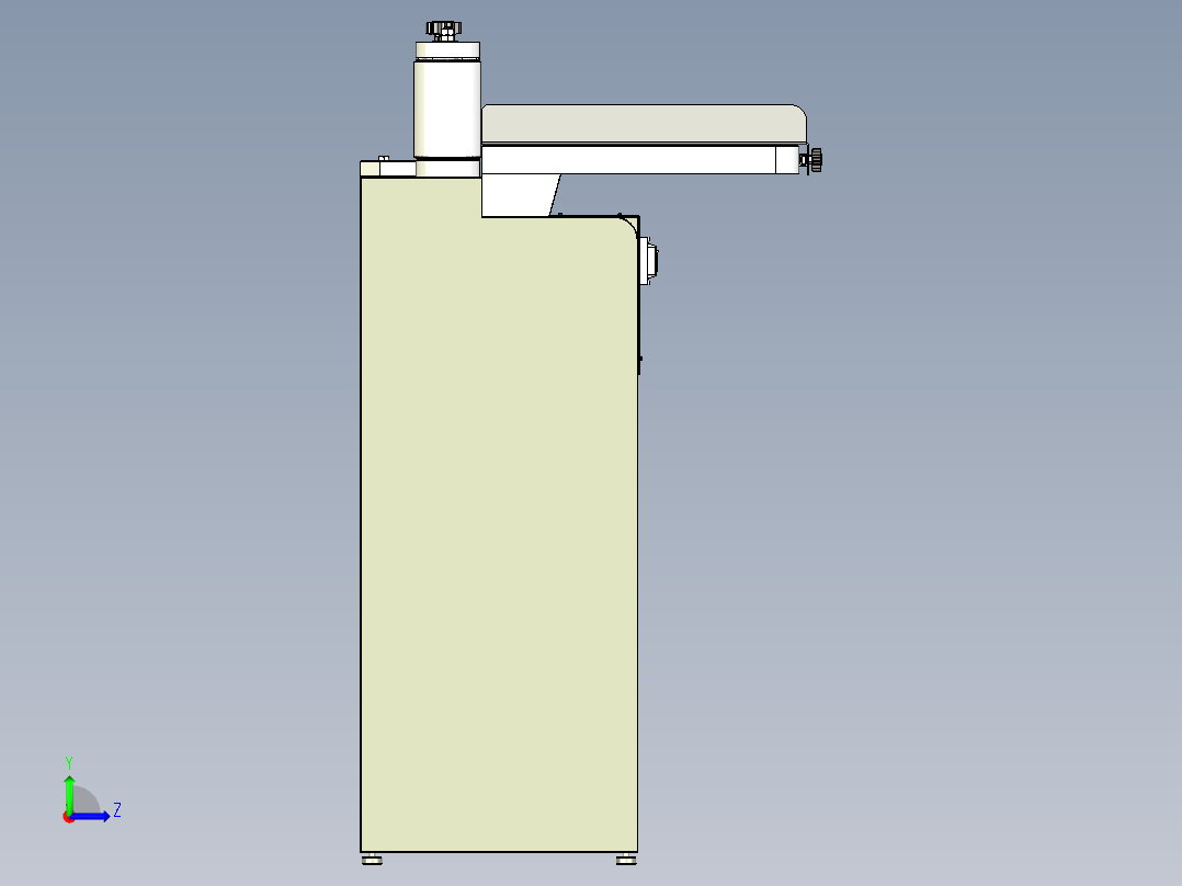 卧式砂带磨光机左视图