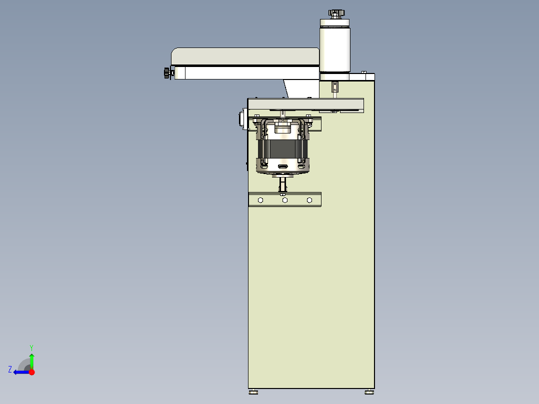卧式砂带磨光机右视图