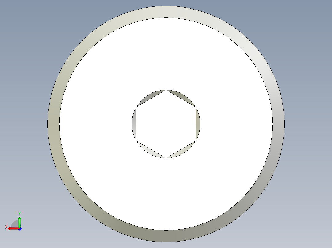 超薄型内六角螺钉-Ultra Low Profile Socket Head Screws 3-8-16 Thread Size 1 in Long.x_t后视图