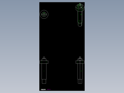 惰輪梢SID-2D多系列多零件图纸模型