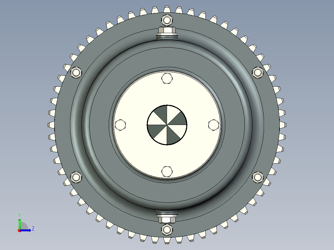 用于自动对齐和张紧的差速器3D数模图纸 INVENTOR设计 附STP左视图