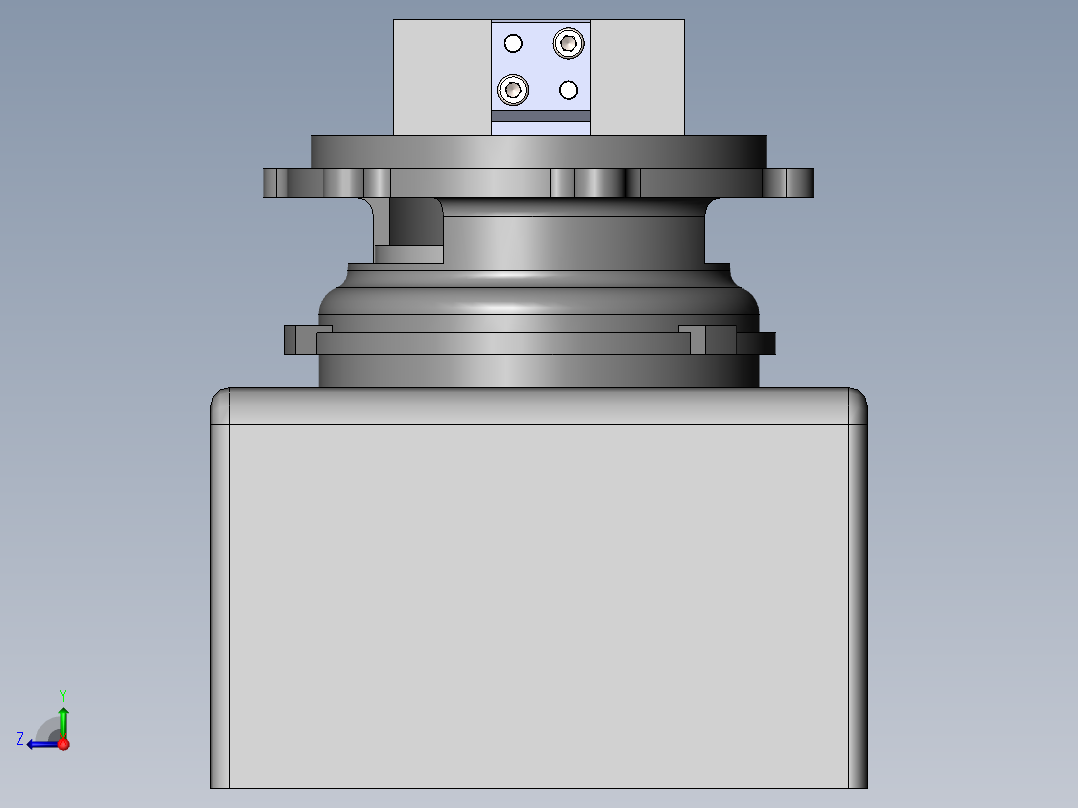 车床连接座加工工艺及铣削左端面夹具设计【含三维】右视图