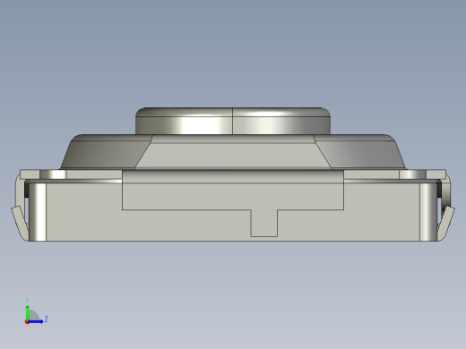 14.9毫米方形SMD轻触开关左视缩略图