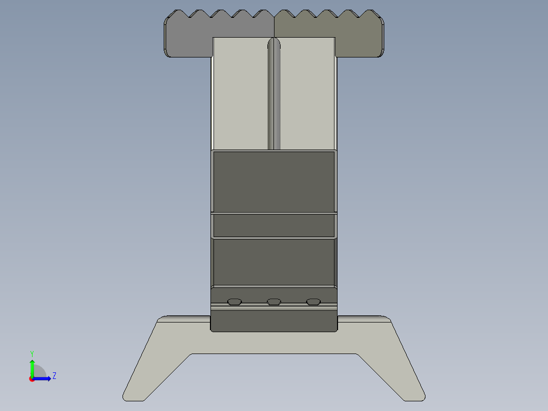 便携式火箭炉左视图
