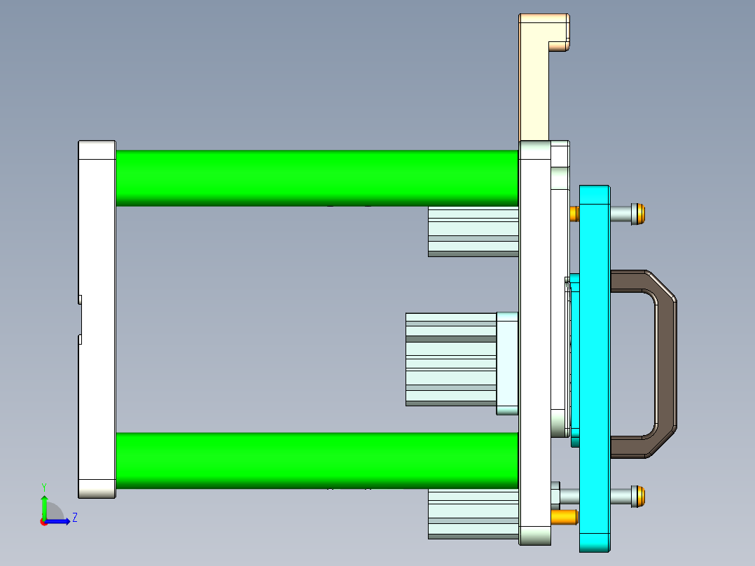 ABW50-C-CNC1笔记本CNC工装夹具三维模型-1203左视图