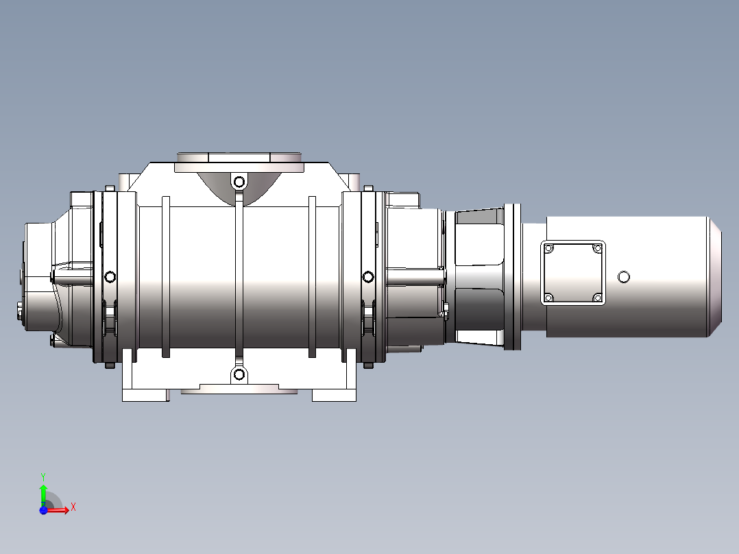 RA0063F旋片真空泵(普旭)前视图
