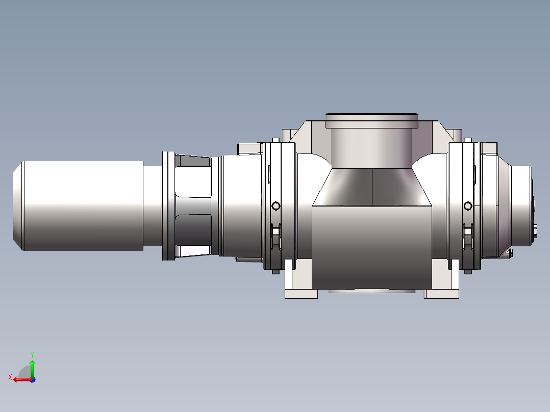 RA0063F旋片真空泵(普旭)后视图