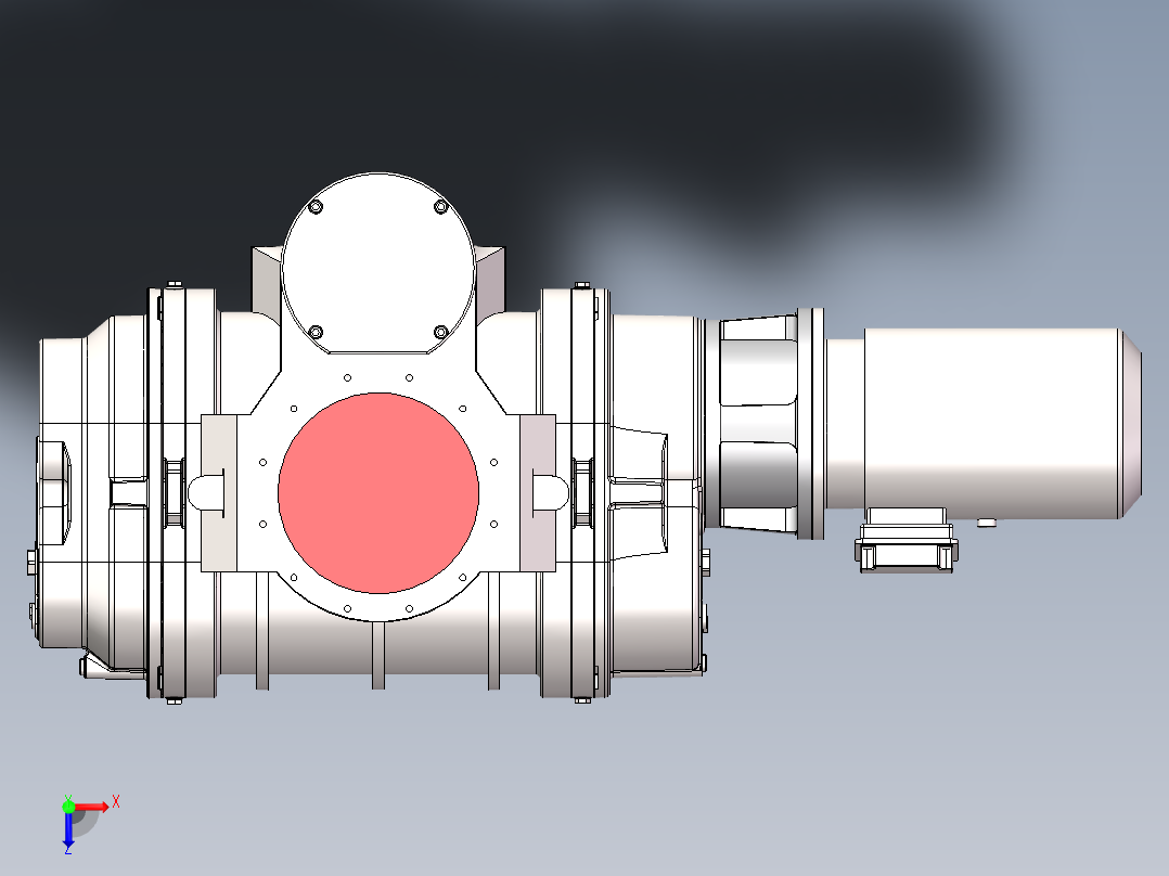 RA0063F旋片真空泵(普旭)俯视图