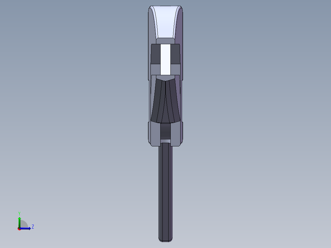 活动扳手左视图