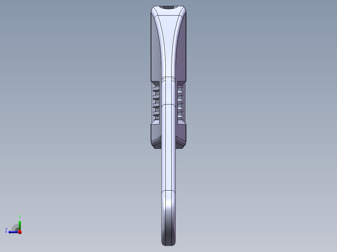 活动扳手右视图