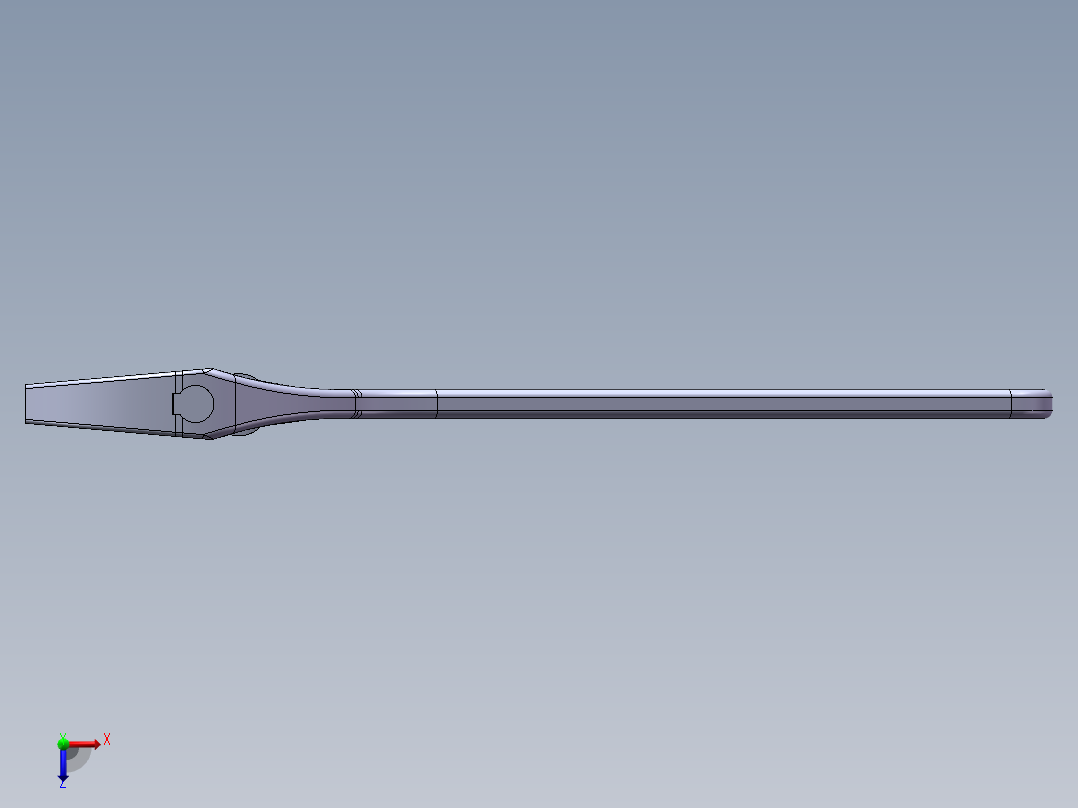 活动扳手俯视图