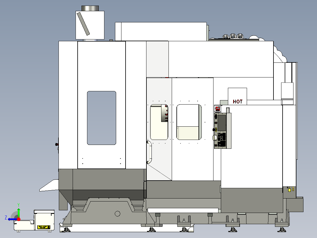 EC-1600加工中心右视图