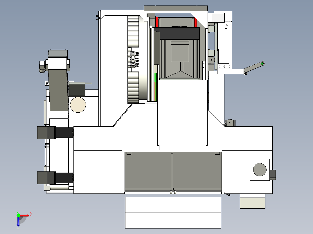 EC-1600加工中心俯视图
