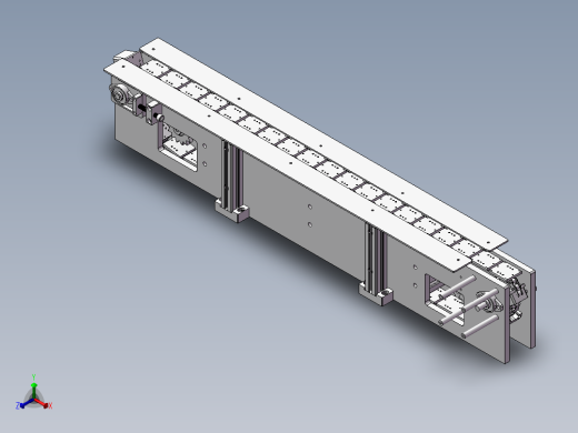 1米链条输送机构