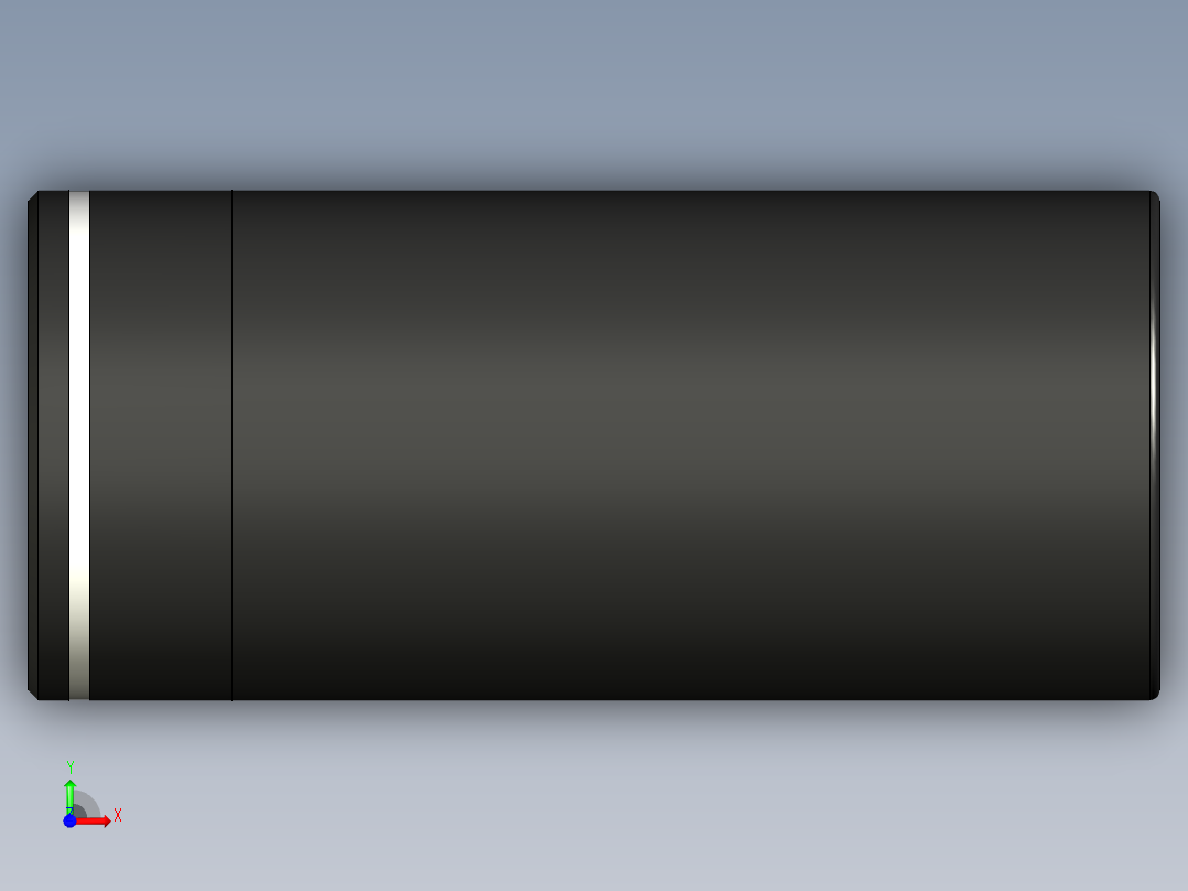 具有照明功能的发光水杯设计前视图