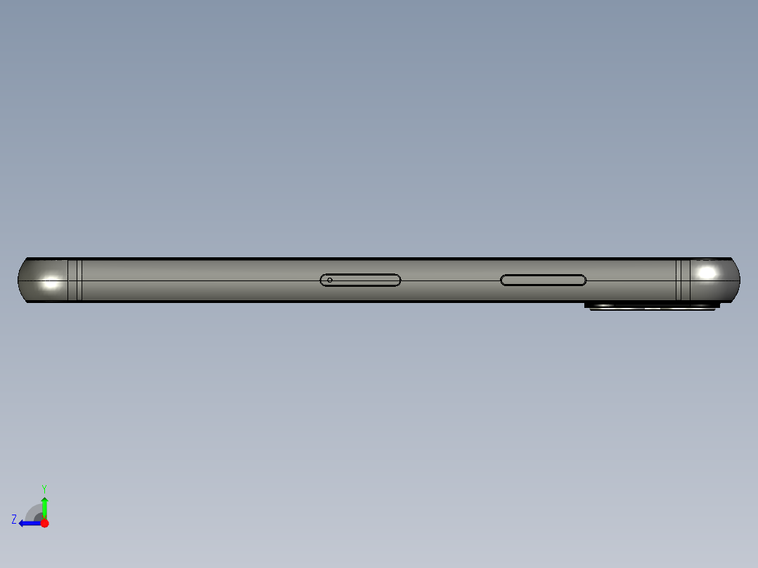 IPHONE11 ProMAX手机模型右视图