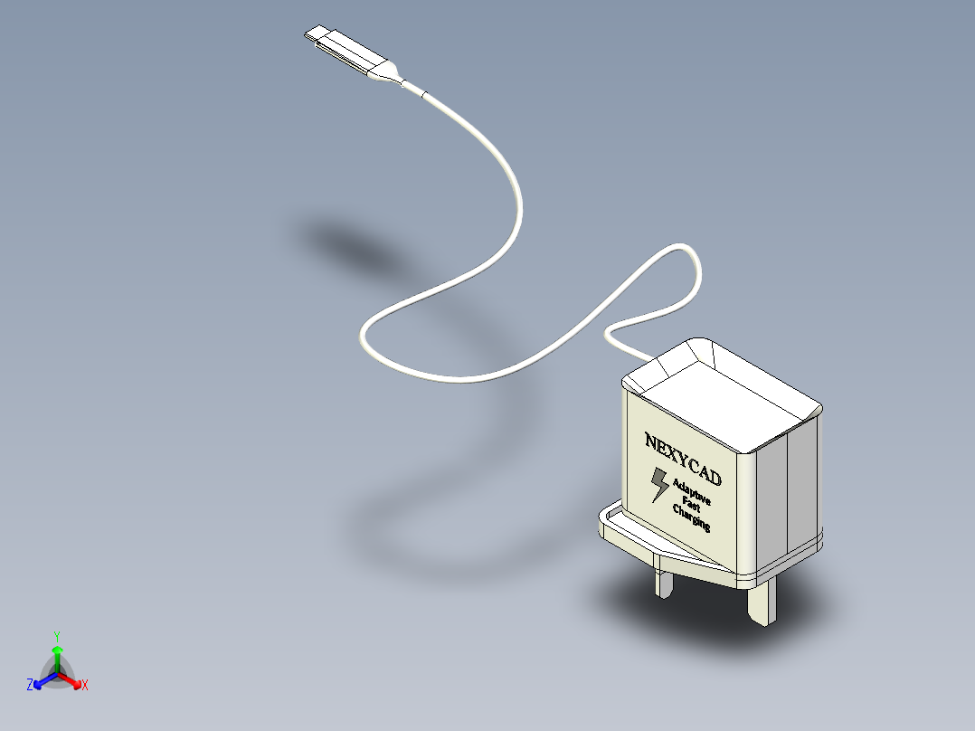 移动充电器253正等轴测图