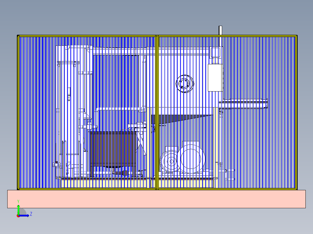 大型除水设备设计左视图