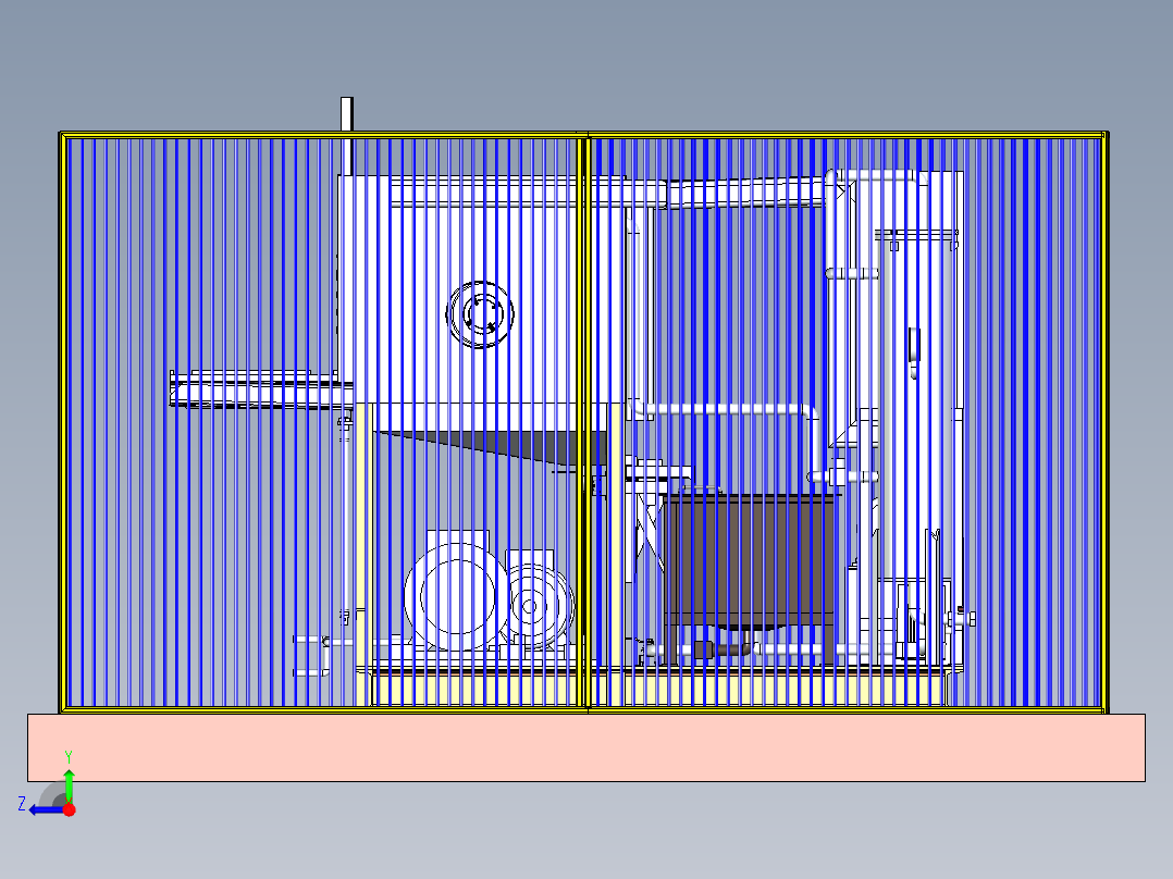 大型除水设备设计右视图