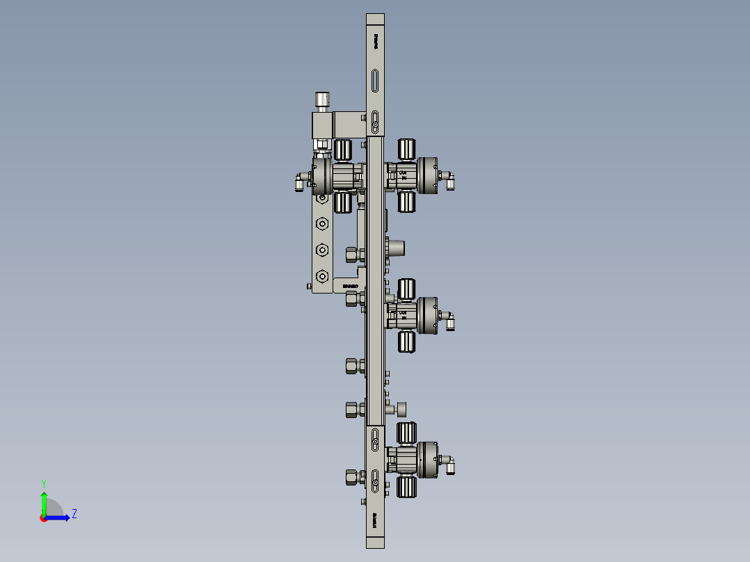 76071344-漂洗液药液阀安装组件左视图
