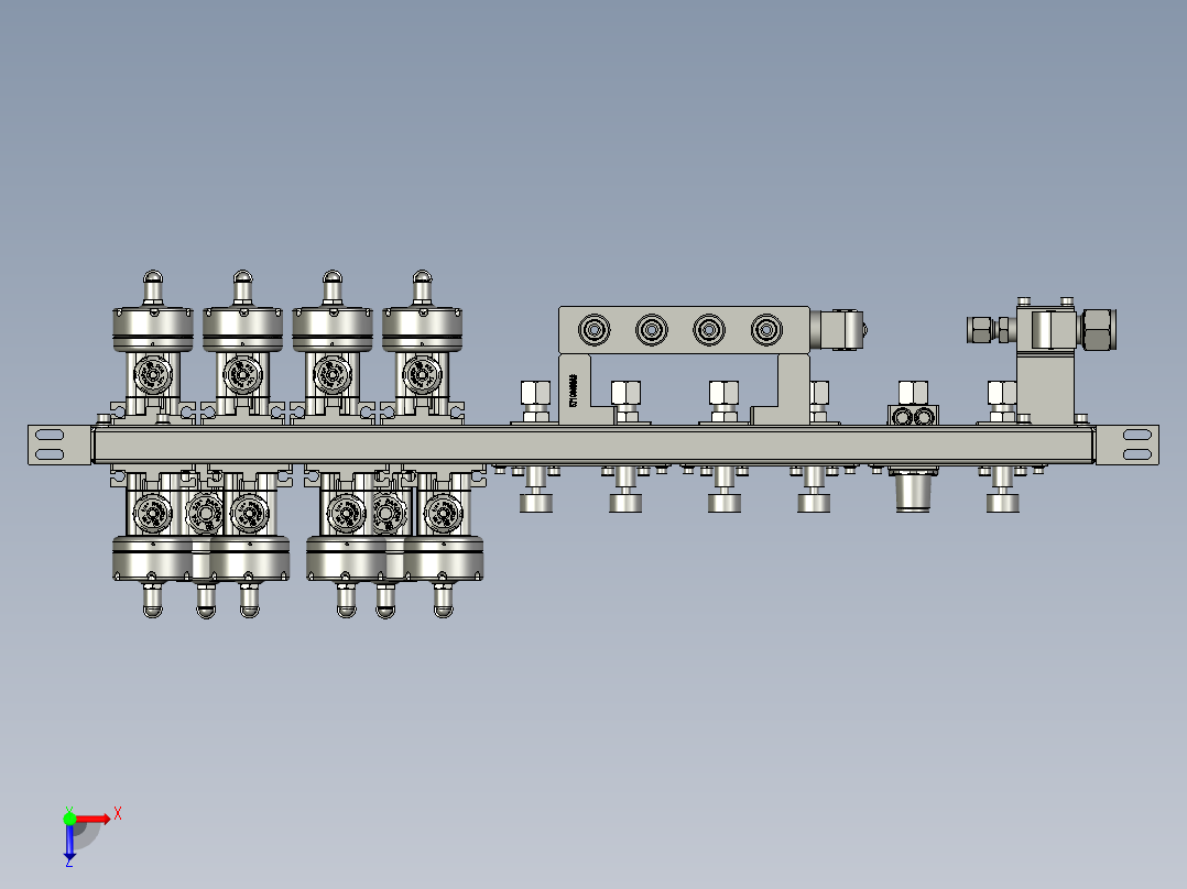 76071344-漂洗液药液阀安装组件俯视图