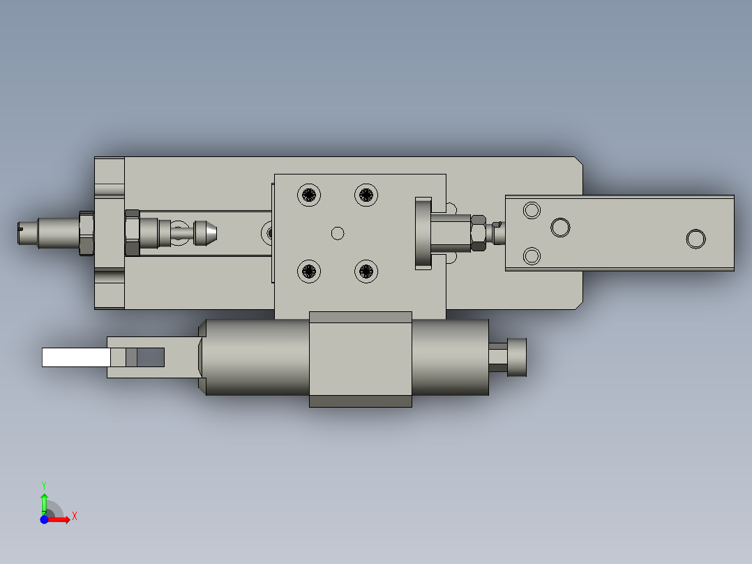 云母绕线机线抹平机构前视图