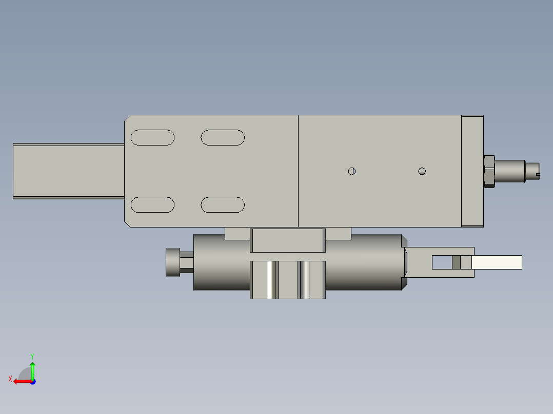 云母绕线机线抹平机构后视图