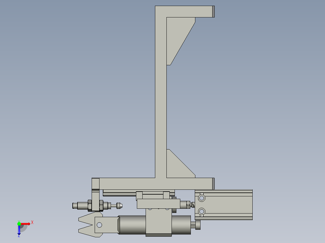 云母绕线机线抹平机构俯视图