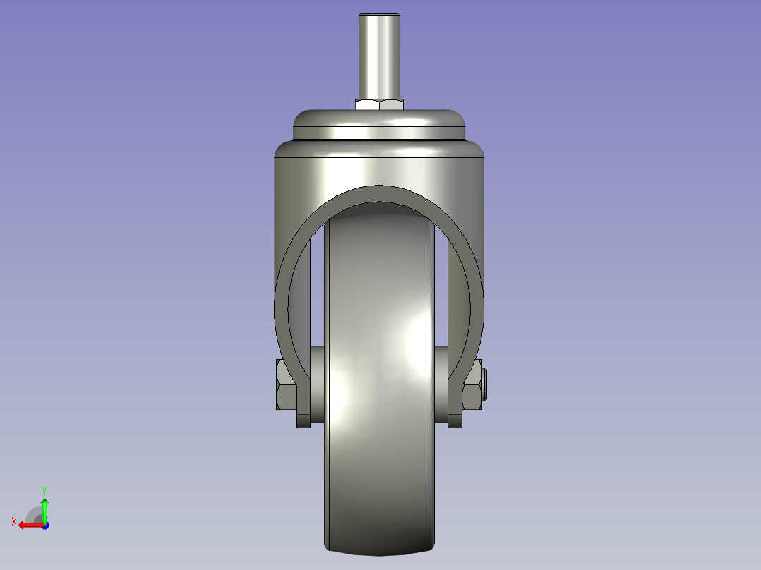 中型轮Z11-03B-100-201G后视图