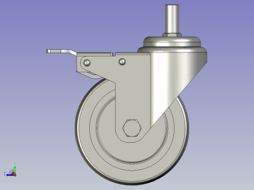 中型轮Z11-03B-100-201G右视缩略图