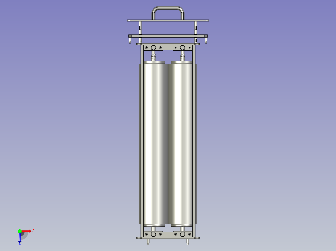 粘尘纸卷压紧总成俯视图