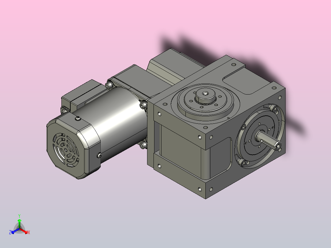 凸缘分割器60DF-BOUT-120W精研正等轴测图