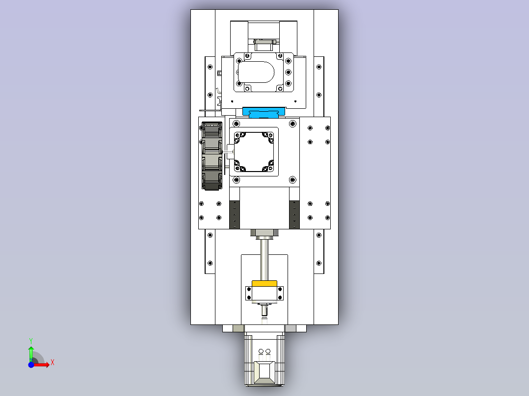垂直上料机构前视图