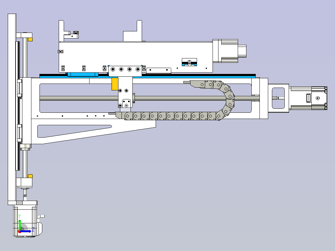 垂直上料机构左视图