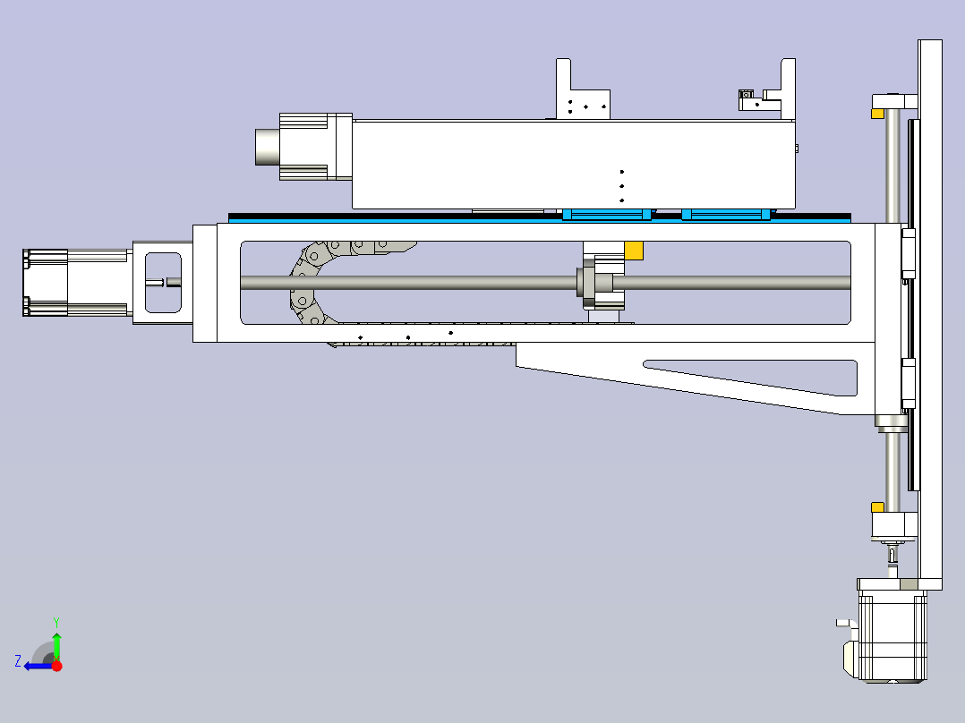 垂直上料机构右视图