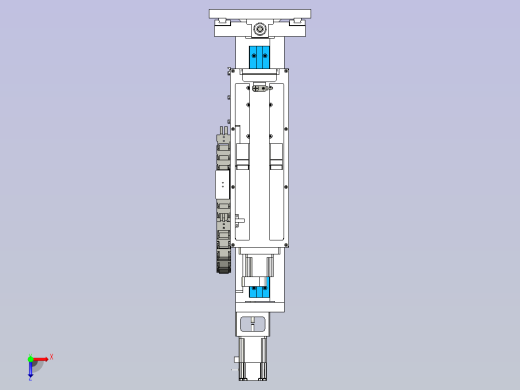 垂直上料机构俯视缩略图